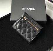 Chanel Classic Lambskin Flap Wallet Black  - 5