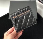 Chanel Classic Lambskin Flap Wallet Black  - 4