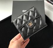 Chanel Classic Lambskin Flap Wallet Black  - 2