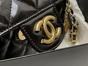 Chanel Small Hobo Bag Black Size 21.5x22.5x7cm - 5