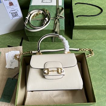 Gucci Horsebit 1955 White Size 22x16x10.5cm