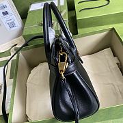 Gucci Small Top Handle Bag in Black Leather  - 2