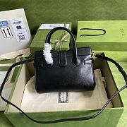 Gucci Small Top Handle Bag in Black Leather  - 3