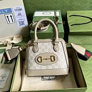 Gucci Horsebit 1955 Mini Bag in Supreme Canvas & Calf Leather - 1