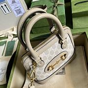 Gucci Horsebit 1955 Mini Bag in Supreme Canvas & Calf Leather - 5