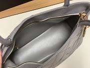 Chanel Medallion Caviar Tote Grey Size 30x14X24cm  - 4