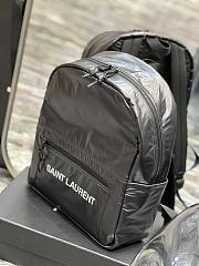 Saint Laurent YSL Black Nilon Backpack - 32×37×6cm - 2