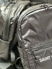 Saint Laurent YSL Black Nilon Backpack - 32×37×6cm - 5