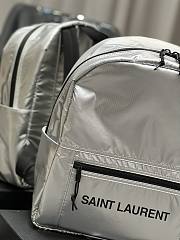 Saint Laurent YSL White Nilon Backpack - 32×37×6cm - 3