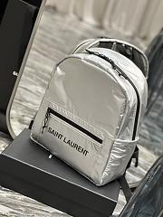 Saint Laurent YSL White Nilon Backpack - 32×37×6cm - 2