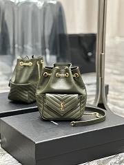 YSL JOE BACKPACK IN LAMBSKIN GREEN - 1