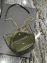 YSL JOE BACKPACK IN LAMBSKIN GREEN - 5