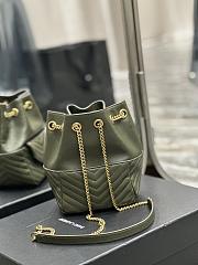 YSL JOE BACKPACK IN LAMBSKIN GREEN - 3