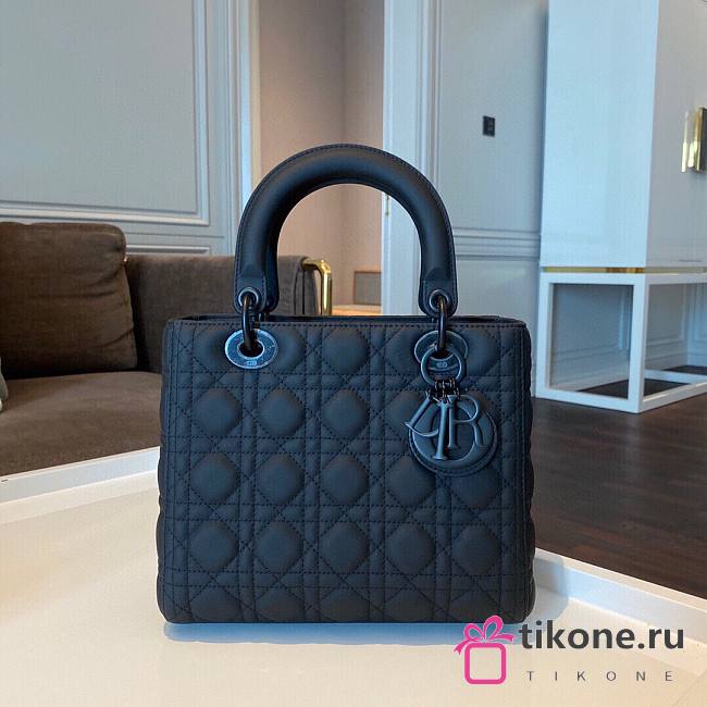 Dior Lady Bag Medium Black Size 24x20x11cm - 1