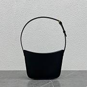 CELINE NEDIUM CROQUE BAG IN SHINY CALFSKIN ARCTIC BLACK - 1