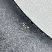 CELINE NEDIUM CROQUE BAG IN SHINY CALFSKIN ARCTIC BLACK - 2