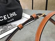 Celine Triomphe Canvas and Calfskin Black - 18.5x14x6cm - 4