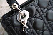 Dior Medium Lady Black Cannage Lambskin - 24cm - 2