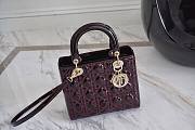 Dior Lady Burgundy Size 24cm - 2