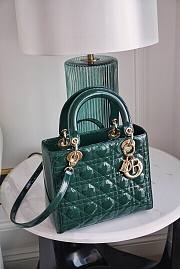 Dior Lady MyABCDior Bag Green Cannage Lambskin 24cm - 1