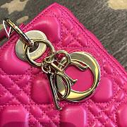 Dior Lady Bag Pink - 24cm  - 3