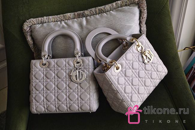 Lady Dior Medium In Grey - 24cm - 1