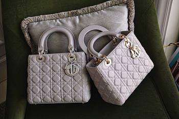 Lady Dior Medium In Grey - 24cm