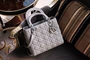 Lady Dior Medium In Grey - 24cm - 4