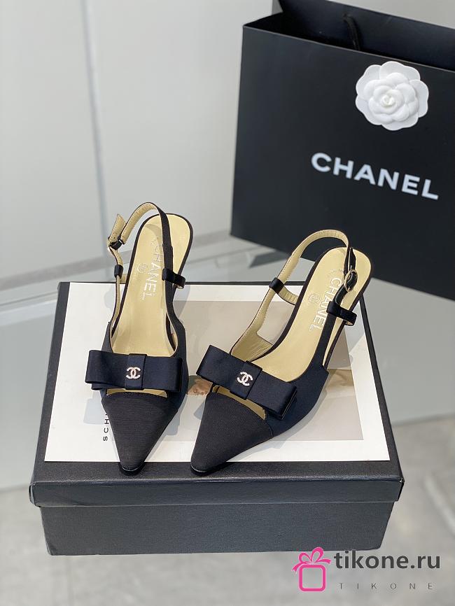 Chanel Sandals High Heel Black  - 1