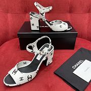 Chanel black and white logo high heels - 2