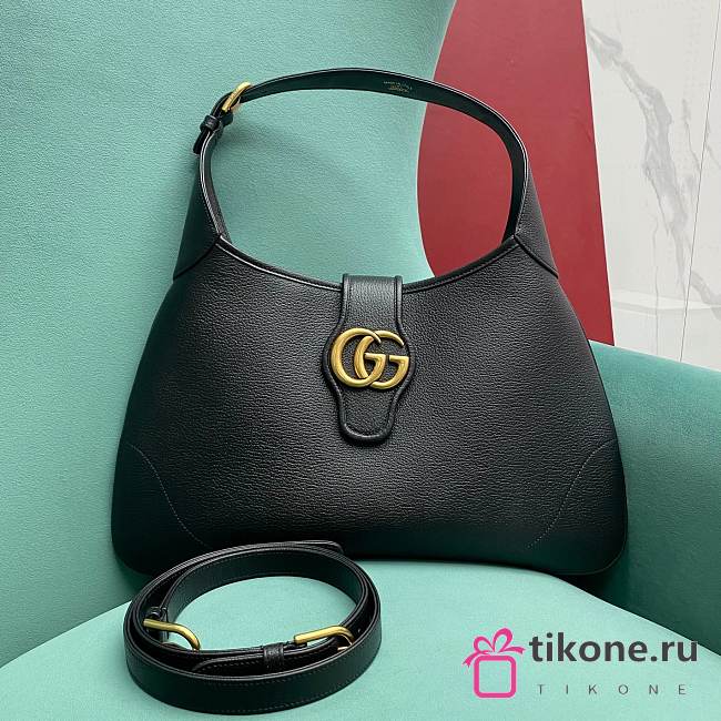 Gucci Women's Aphrodite Medium Shoulder Bag Black - 38x39x2cm - 1