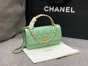 Chanel Flap Bag Light Green - 17x9x4cm - 1