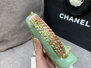 Chanel Flap Bag Light Green - 17x9x4cm - 5