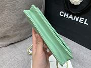 Chanel Flap Bag Light Green - 17x9x4cm - 4