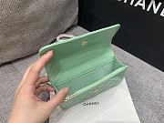 Chanel Flap Bag Light Green - 17x9x4cm - 3