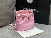 Chanel 22 Handbag Pink Gold - 17x16x7cm - 5