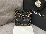 Chanel 22 Handbag Black Gold - 17x16x7cm - 1