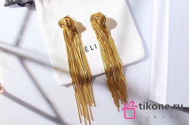 Celine Long Gold Earings - 1