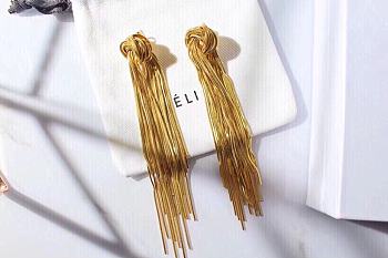 Celine Long Gold Earings