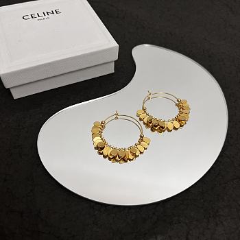 Celine Awesome Hoop Gold Earings