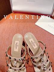 Valentino Garavani Metal Rockstud Sandals Beige - 2