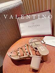 Valentino Garavani Metal Rockstud Sandals Beige - 4