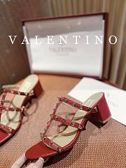 Valentino Garavani Rockstud Sandals Red - 2