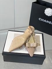 Chanel High Heel Lambskin in Pink - 5