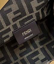 Fendi First Small Dark Brown Ostrich Leather Bag - 26×9.5×18cm - 5