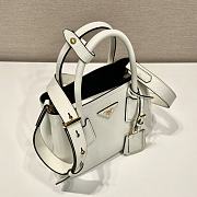 Prada Double Saffiano Leather Gradient White - 25x18.5x12.5cm - 2