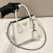 Prada Double Saffiano Leather Gradient White - 25x18.5x12.5cm - 3