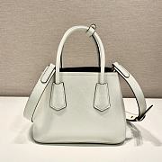 Prada Double Saffiano Leather Gradient White - 25x18.5x12.5cm - 4