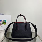 Prada Double Saffiano Leather Black 25x18.5x12.5cm - 3