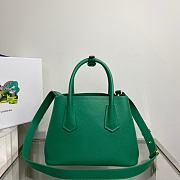 Prada Double Saffiano Leather Green 25x18.5x12.5cm - 3